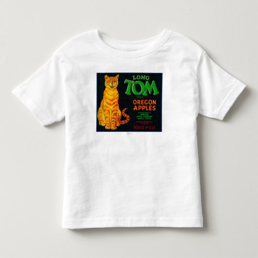 トム長いAppleの木枠LabelMonroe、または トドラーTシャツ (正面)