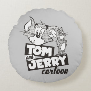 トム・アンド・ジェリー  トムとジェリーの漫画 ラウンドクッション