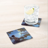 トム・ウォッチング・ザ・ムーン、ジェシー・ウィルコック・スミス スクエアペーパーコースター (インサイチュ)