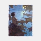 トム・ウォッチング・ザ・ムーン、ジェシー・ウィルコック・スミス フリースブランケット (正面)