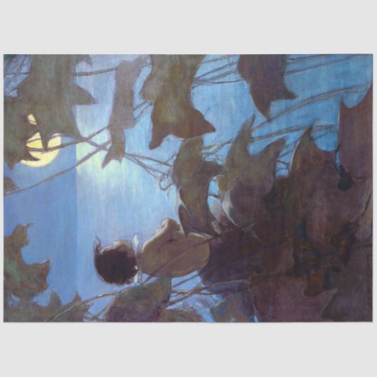 トム・ウォッチング・ザ・ムーン、ジェシー・ウィルコック・スミス 薄葉紙 (正面)