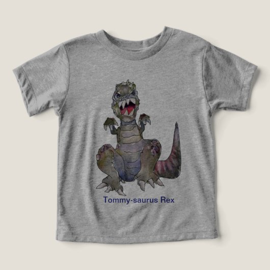 トム・オザルスレックスの恐竜Tシャツ (デザイン正面)