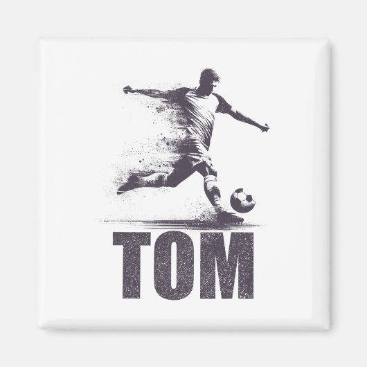 トム サッカー男子 個人名 トム マグネット (正面)