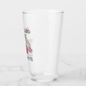 トム&ジェリーがバレンタインハートバルーンを膨らませる タンブラーグラス (左)