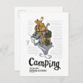 トム&ジェリーキャンプ ポストカード (正面/裏面)