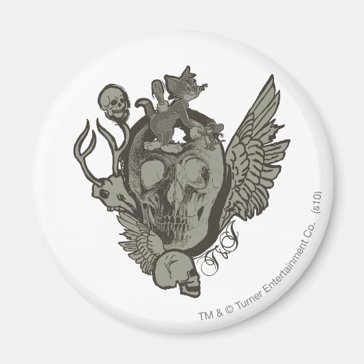 トム&ジェリースカル マグネット (正面)