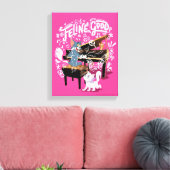 トム&ジェリーピ遊アノ-フェリングッド キャンバスプリント (インサイチュ (リビング))