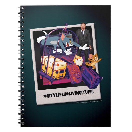 トム&ジェリーラゲージクラッシュ写真 ノートブック (正面)