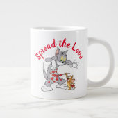 トム&ジェリー絵画ズのバレンタインハート ジャンボコーヒーマグカップ (右)