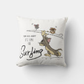 トム&ジェリー「サーフィンの時だ」 クッション (正面)