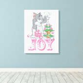 トム、ジェリー、ニブル飾ズの喜び キャンバスプリント (インサイチュ (ウッドフロア))