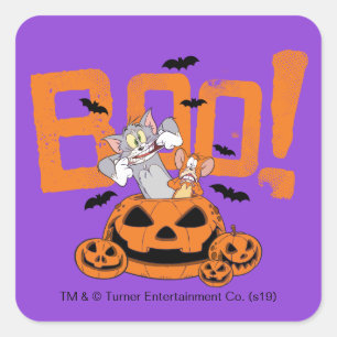 トム&ジェリー ハッピーハローウィン スクエアシール