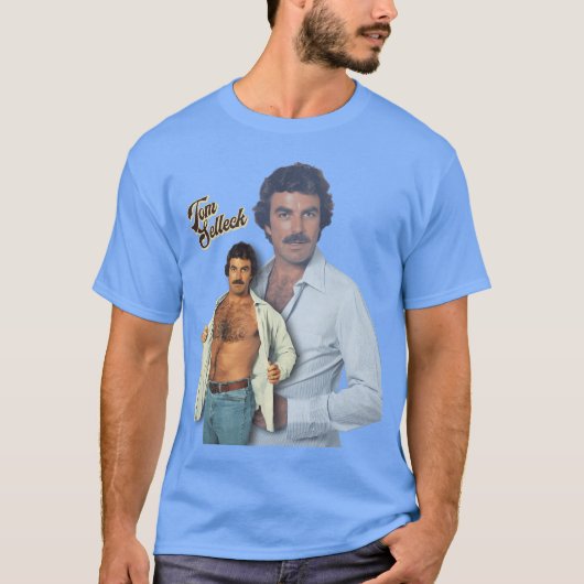 トム・セレックはパパです Tシャツ (正面)