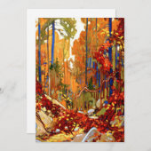 トム・トムソンのアート素晴らし、秋のガーランド。 シーズンカード (正面/裏面)