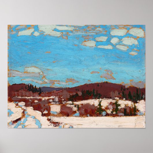 トム・トムソン絵画のオンタリオ冬の風景 ポスター (正面)