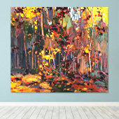 トム・トムソン絵画の有名なメープル・サプリング キャンバスプリント (インサイチュ (ウッドフロア))