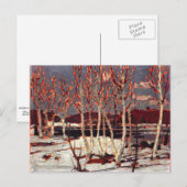 トム・トムソン - アルゴンキンでの四月 ポストカード (正面/裏面)