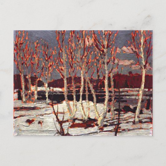 トム・トムソン - アルゴンキンでの四月 ポストカード (正面)