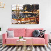 トム・トムソン – カヌー キャンバスプリント (インサイチュ (リビング))