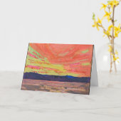 トム・トムソン – サンセット(1915) カード (黄色い花)