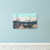 トム・トムソン – 不規則岩で焼けた地域1915 キャンバスプリント (インサイチュ (ウッドフロア))