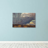 トム・トムソン – 吹雪に迫る1915 キャンバスプリント (インサイチュ (ウッドフロア))