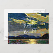 トム・トムソン - 熱い夏の月光 - 誕生日 ポストカード (正面/裏面)