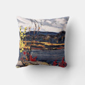 トム・トムソン – 秋，アルゴンキンパーク クッション (裏面)