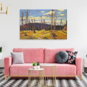 トム・トムソン – BURNT OVER FOREST 1916 キャンバスプリント (インサイチュ (リビング))