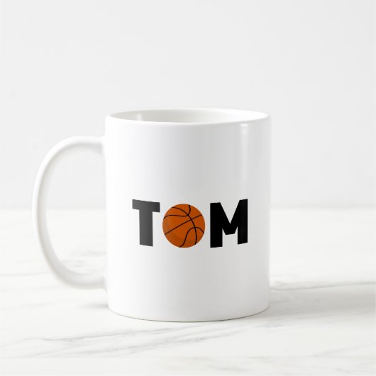 トム・バスケットボール コーヒーマグカップ (左)