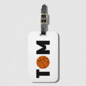 トム・バスケットボール ラゲッジタグ (正面縦)