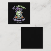 トム・フアラリー・カエルのミームを犯すおもしろいへ スクエア名刺 (正面/裏面)
