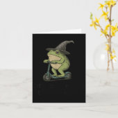 トム・フアラリー・カエルをコミットするためおもしろいにお洒落出発 カード (黄色い花)