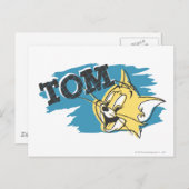 トム・ブルーとイエローのロゴ ポストカード (正面/裏面)