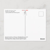 トム・ミックスが帽子を集める ポストカード (裏面)