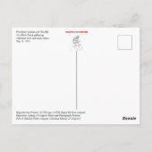 トム・ミックスとクーリッジ大統領 ポストカード (裏面)