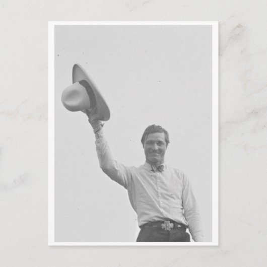 トム・ミックスは男の子のグループを楽しむ ポストカード (正面)