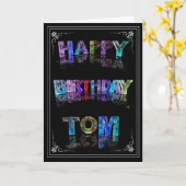 トム-示して下さいでライト挨拶状(写真) カード (黄色い花)