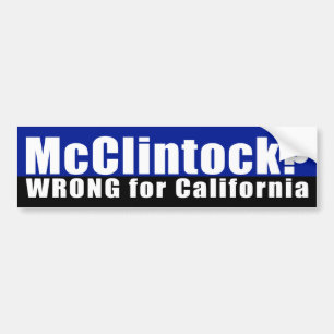 トムMcClintockか。 間違ったバンパーステッカー バンパーステッカー