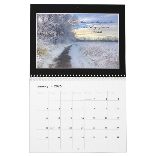 トムMinutolo著自然2017のカレンダーの精神 カレンダー (1月 2026)