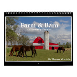 トムMinutolo著農場及び納屋2017のカレンダー カレンダー