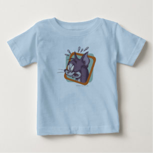 トムScaredy猫 ベビーTシャツ