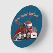 トメリーラックのクリスマス ラウンド壁時計 (傾斜)