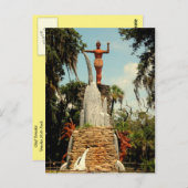 トモキエのチーフ像トモカ州パークポアスタカード ポストカード (正面/裏面)