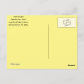 トモキエのチーフ像トモカ州パークポアスタカード ポストカード (裏面)