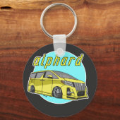 トヨタのアルファード – 下げ キーホルダー (正面)