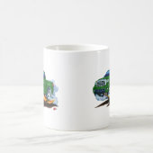 トヨタのツンドラCrewmaxの緑のトラック コーヒーマグカップ (中央)