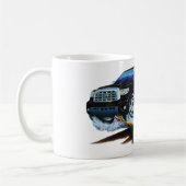 トヨタのツンドラCrewmaxの黒いトラック コーヒーマグカップ (左)