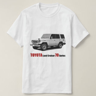 トヨタの土地の巡洋艦70シリーズHZJ77 Tシャツ