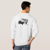 トヨタのlandcruiser FJ40のTシャツ Tシャツ (裏面フル)